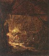 OSTADE, Isaack van Interior of a Peasant House nsg Spain oil painting artist